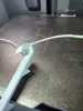 Thin nylon thread passage