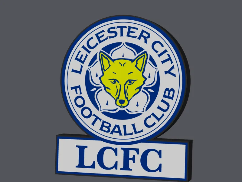 Leicester city football club led light box
