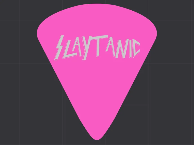 Guitar Pick (Customizable Text) - 0.5-1.2