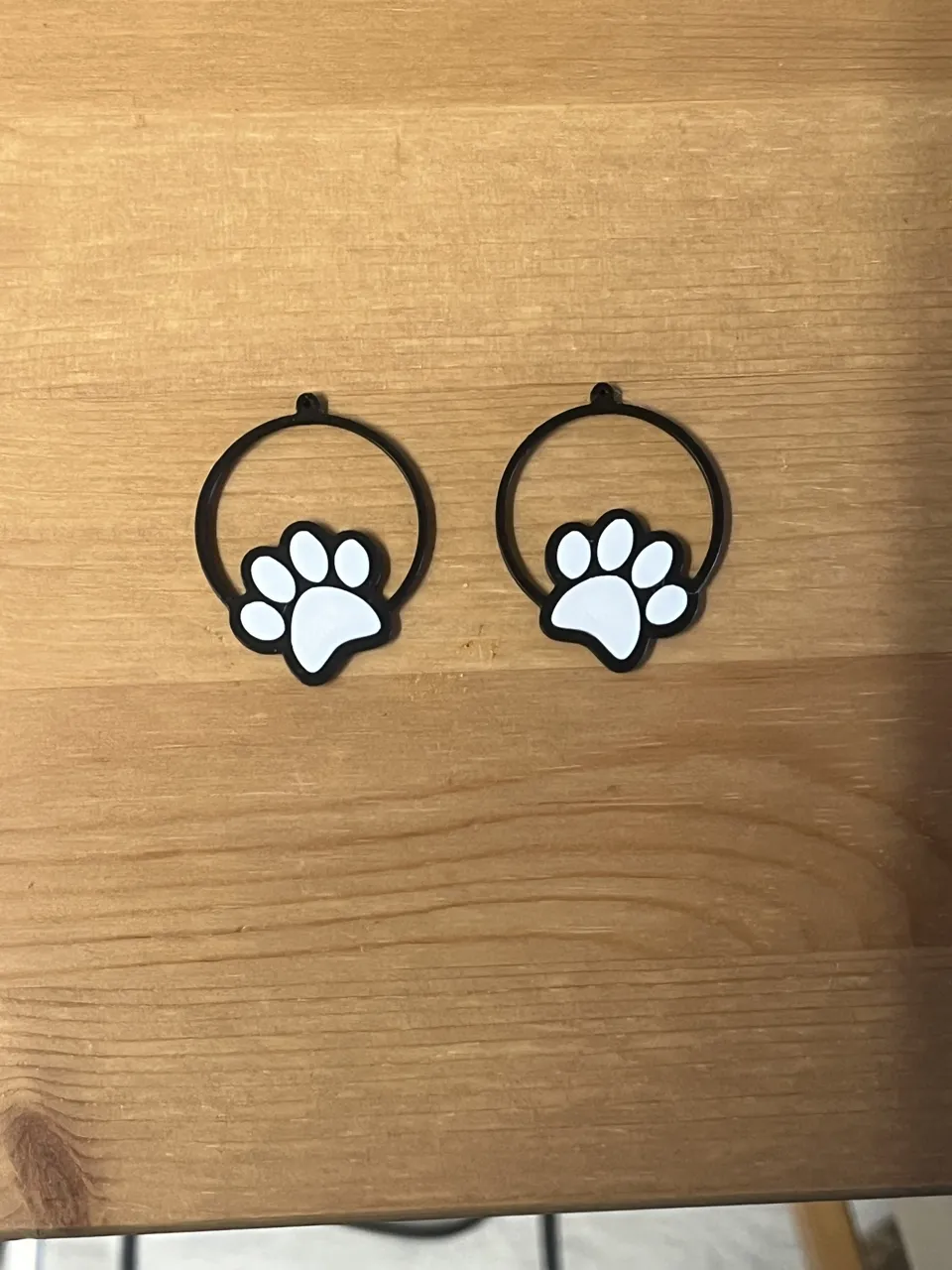 paw earrings view 2