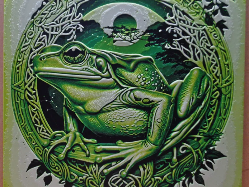 Hueforge Celtic Frog