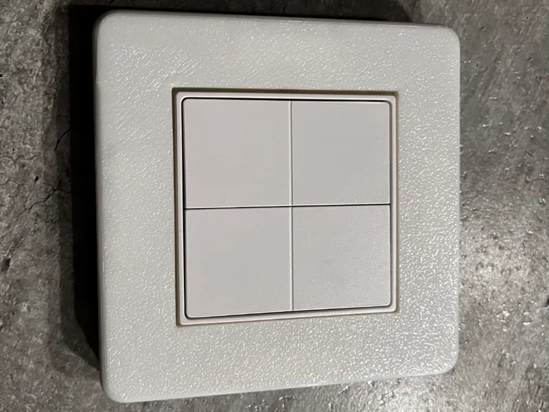 Shelly BLU wall switch 4 Wandhalter Gehäuse Rahmen