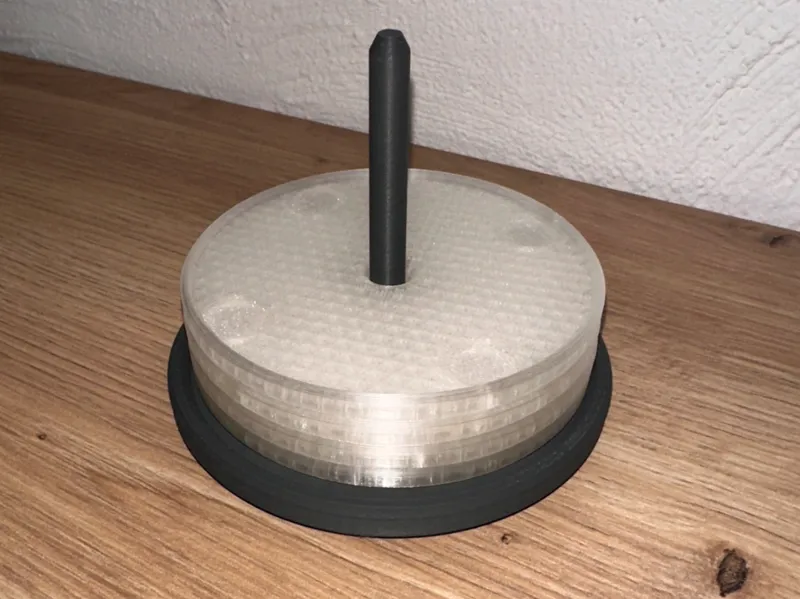Untersetzer mit Ständer und Gummipuffern für Tisch