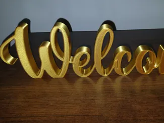 Welcome sign home decor