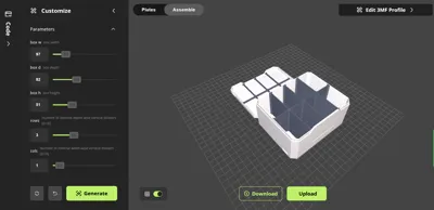 Fully Configurable Clamshell Parts Box - Free 3D Print Model - MakerWorld