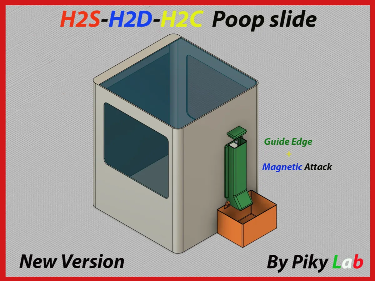 H2S-H2D-H2C Waste Chute - Free 3D Print Model - MakerWorld