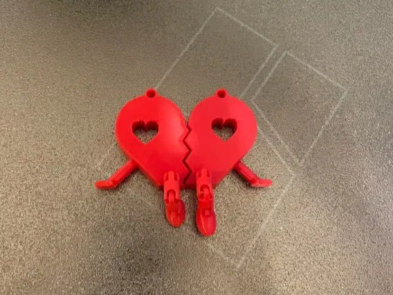 Broken Heart Keychain