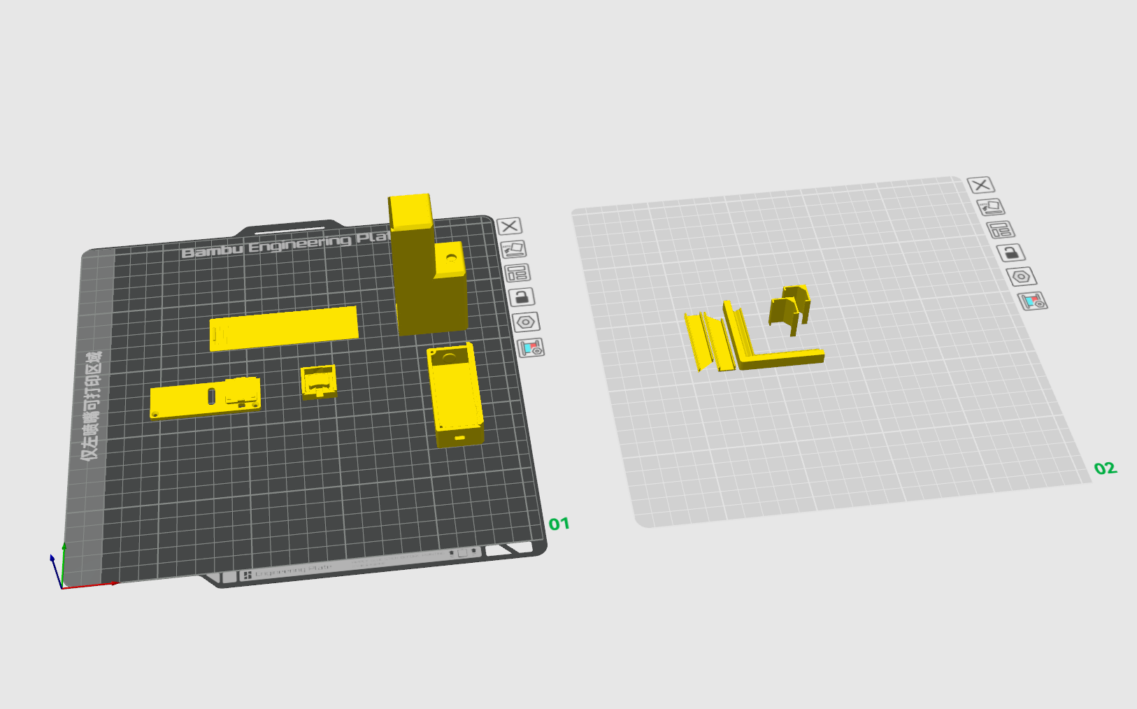 Miniatura 2 do modelo 3D 磁控自动感应柜灯套件（磁吸电源 | 一体式干簧管开关｜45度LED型材 | 90度转角型材）
