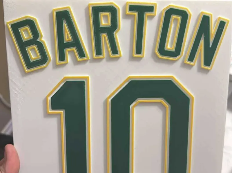 Oakland Athletics Barton 10 Plaque