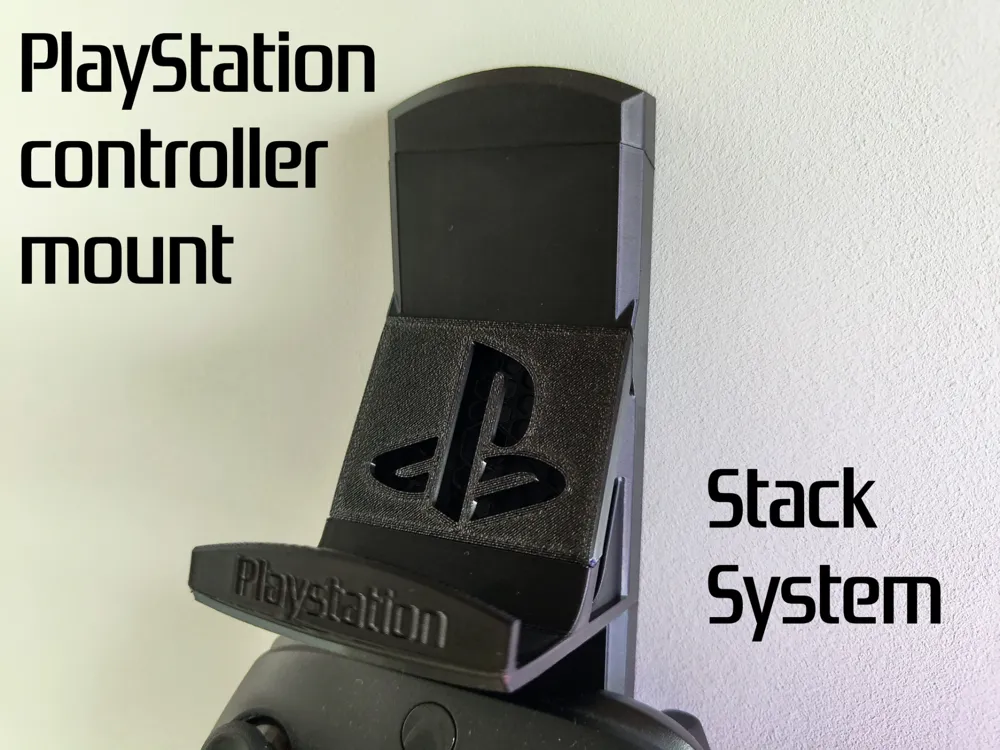 Playstation controller wall mount, stackable by Tassesin MakerWorld ...