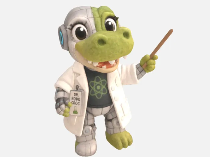 Dr. Robo Croc - the science teacher