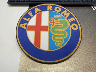 Alfa Romeo Logo Gold Light Box 