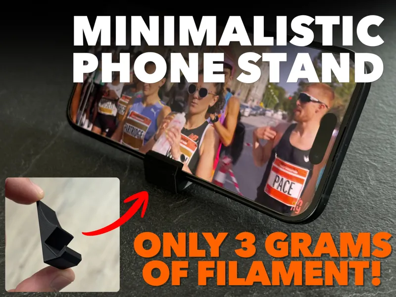 Minimalistic Phone Stand - only 3g! 