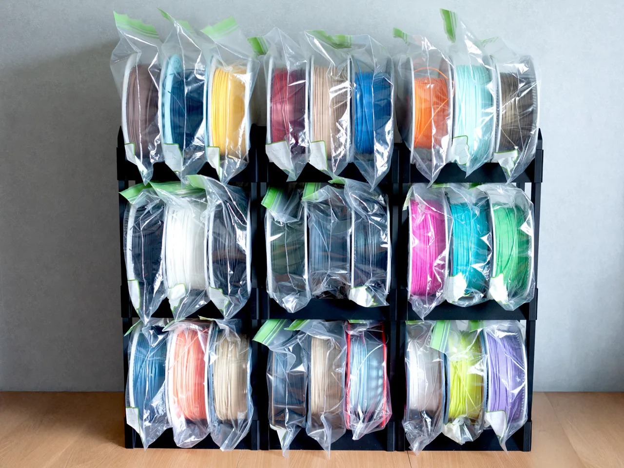 Sturdy Modular Filament Spool Rack Fully Printable view 4