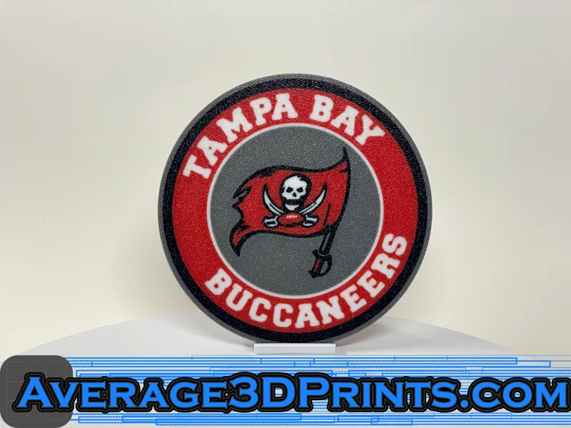 Coaster - Tampa Bay Buccaneers Logo Round