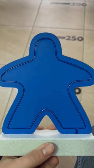 Meeple neon sign