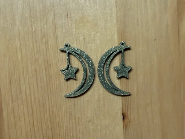 Moon And Star Earrings