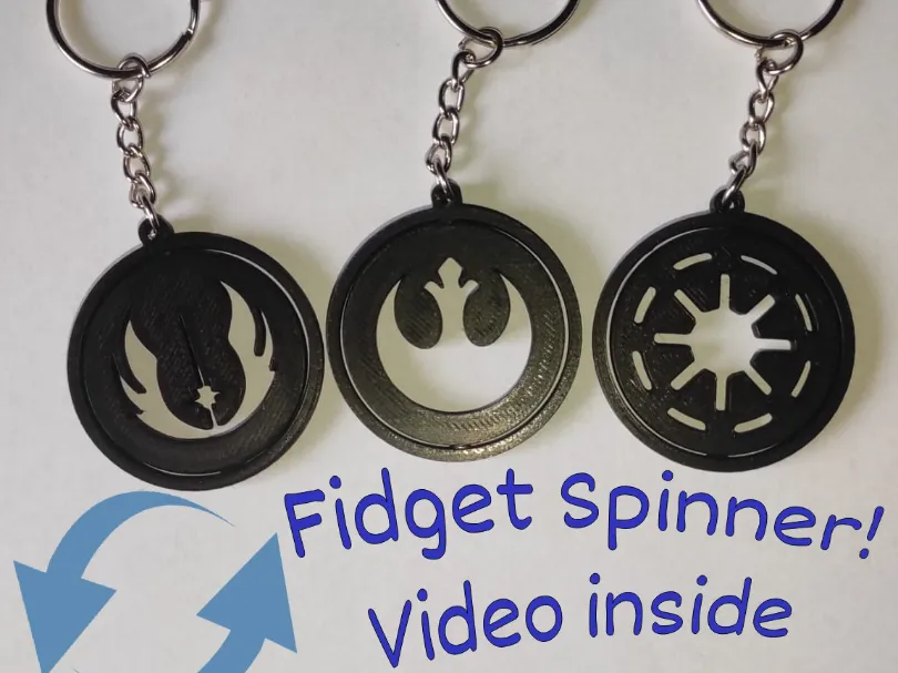 Porte-clés spinner symboles Star Wars