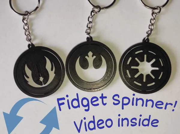 Porte-clés spinner symboles Star Wars