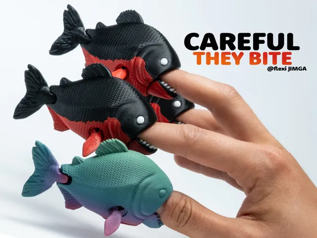 Modular Flexi PIRANHA - Articulated Fish