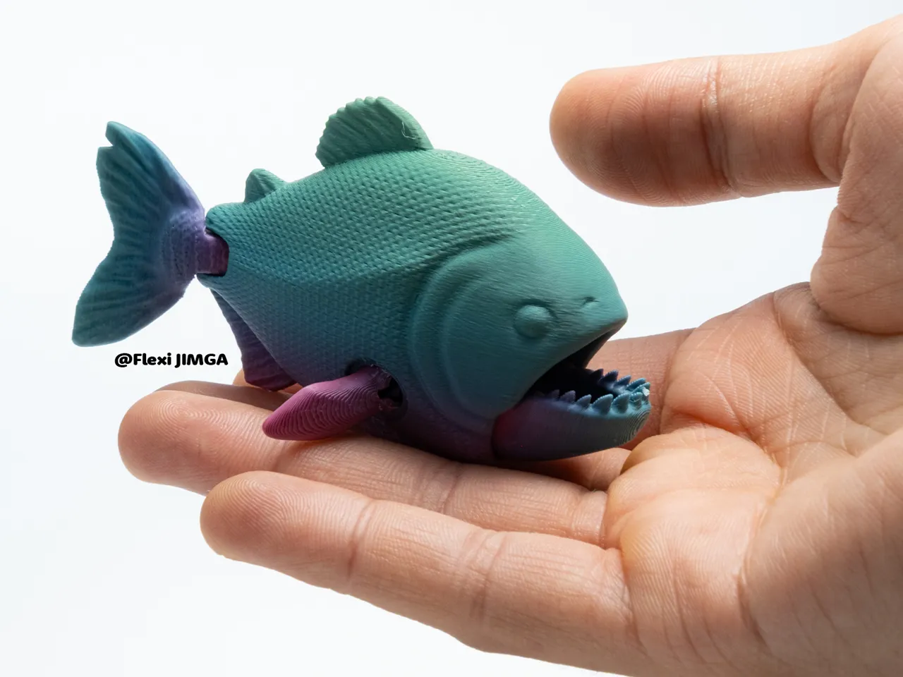 Modular Flexi PIRANHA - Articulated Fish view 3