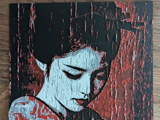 Geisha in Rain