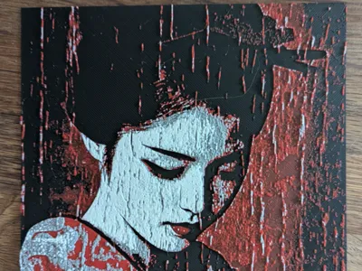 Geisha in Rain