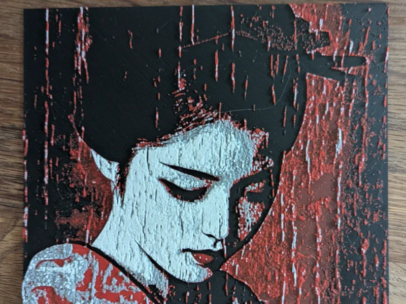 Geisha in Rain