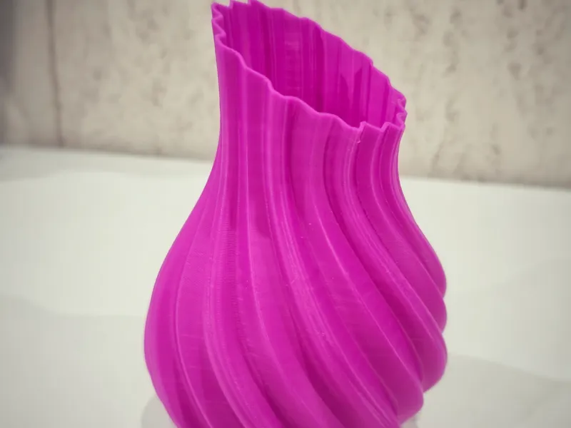 vase twist biseauté