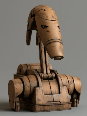 Figura decorativa: B1 Battle Droid Bust star wars — vista de referencia 2
