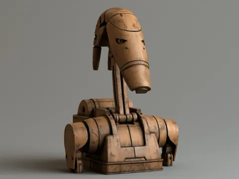 Figura decorativa: B1 Battle Droid Bust star wars — referencia de MakerWorld