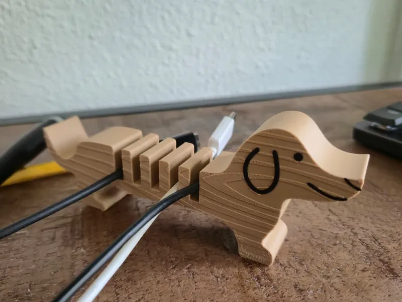 Dachshund cable holder/organizer