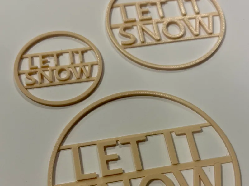 LIS - 1,8mm infill plate - Christmas ornament
