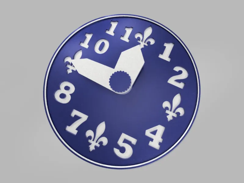 Fleur-de-lis Clock