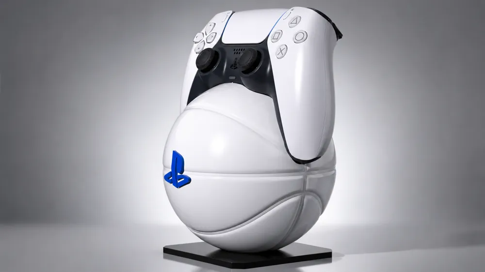 Nba Player Controller Stand Basketball PS5 Controller Stand - Free 3D Print Model - MakerWorld