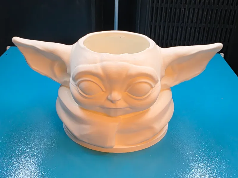 Cute Space Child Planter (Wide-Ear Alien)