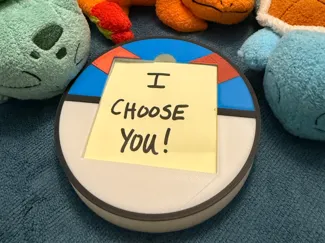 Pokemon Great Ball 3x3 PostIt / Sticky Note Holder