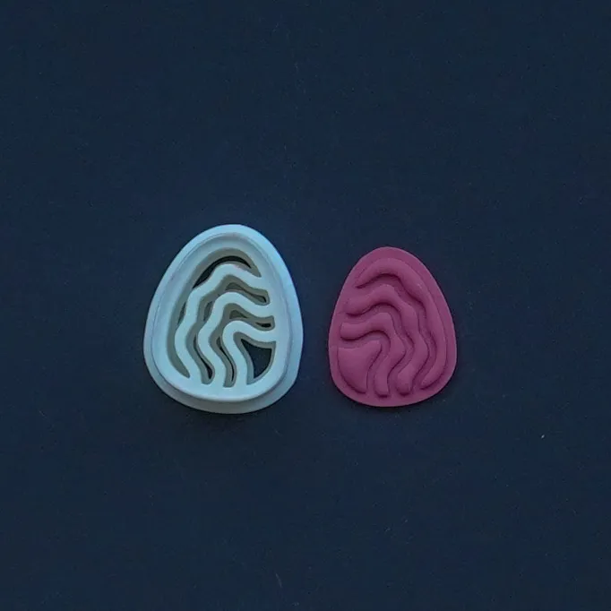 Oval Polymer Clay Cutter Earrings Necklaces view 2