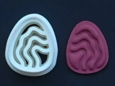 Oval Polymer Clay Cutter Earrings Necklaces