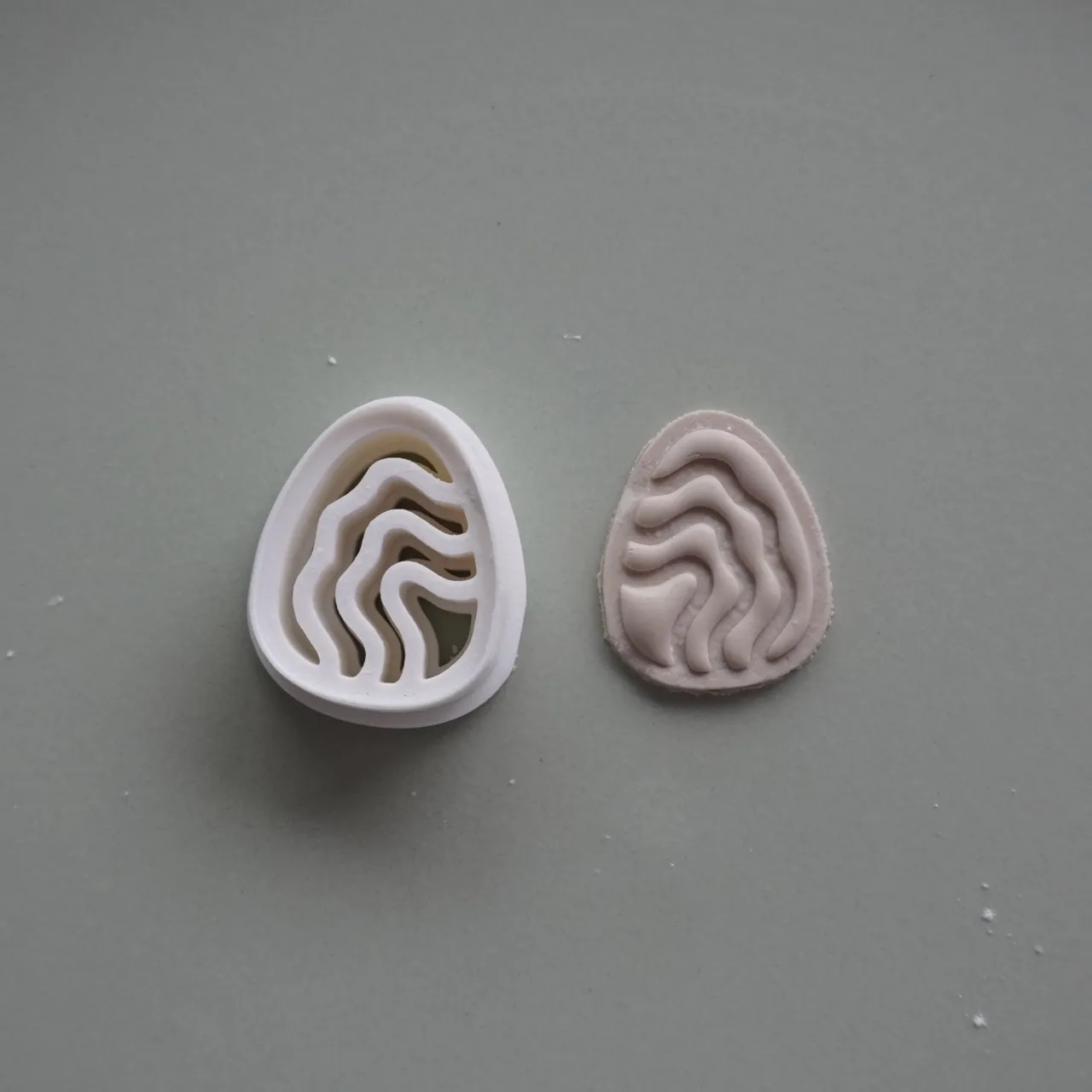 Oval Polymer Clay Cutter Earrings Necklaces view 3