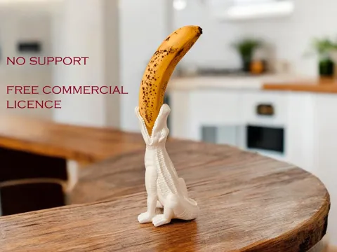 Crocodile banana holder - free commecial license