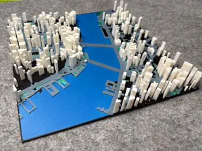 Customized 3D Map - Make a topographic city map.