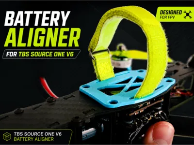 Battery Aligner for TBS Source One V6