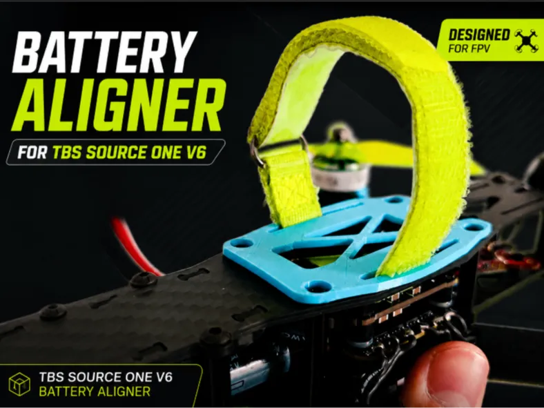 Battery Aligner for TBS Source One V6