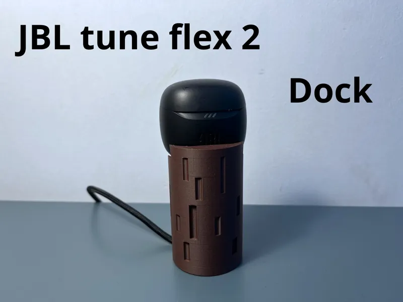 JBL Tune Flex 2 Dock Stand | Wood Log dock