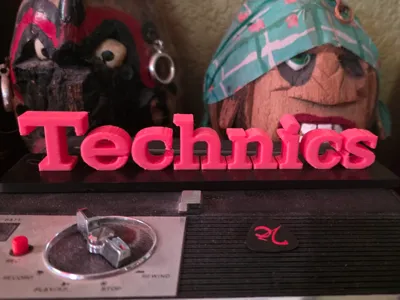 Technics Logo on Stand
