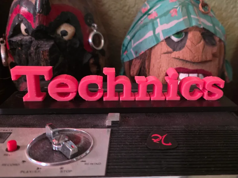 Technics Logo on Stand
