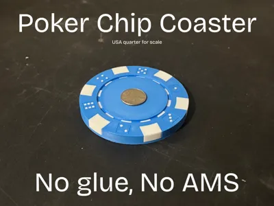 Poker Chip Coaster