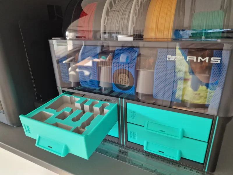 Toolbox Wartungskit für AMS-Halter mit Schubladen