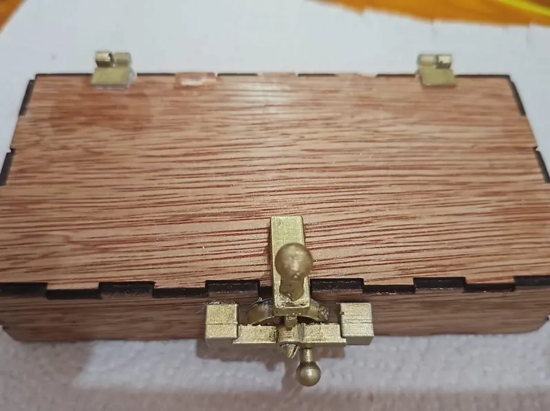 Craft hinges & lock for laser cut boxes